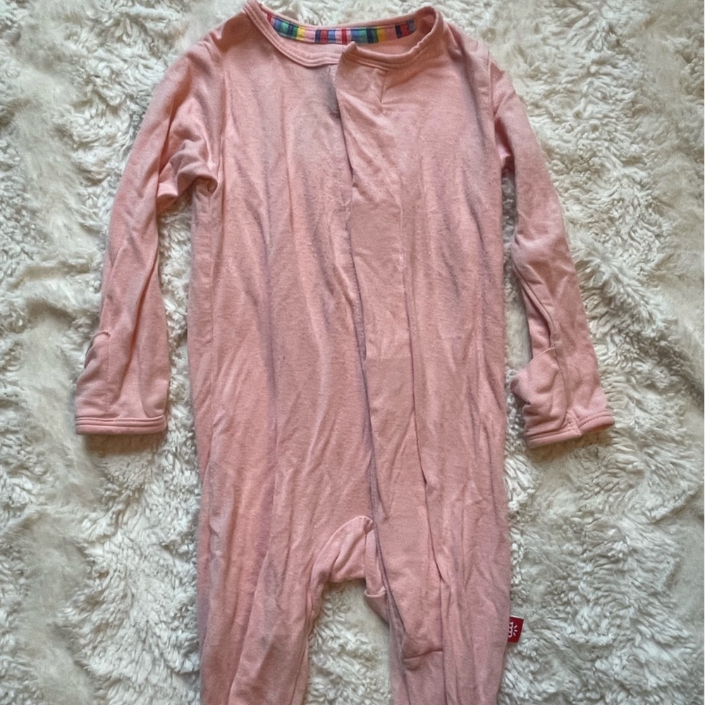 Magnetic Me Soft Pink Baby Modal Onesie